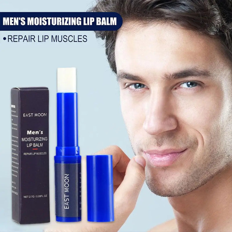 Men's Lip Balm - Moisturizing & Hydrating, Fading Lip Lines, Anti-Cracking, Greasy Skin Removal