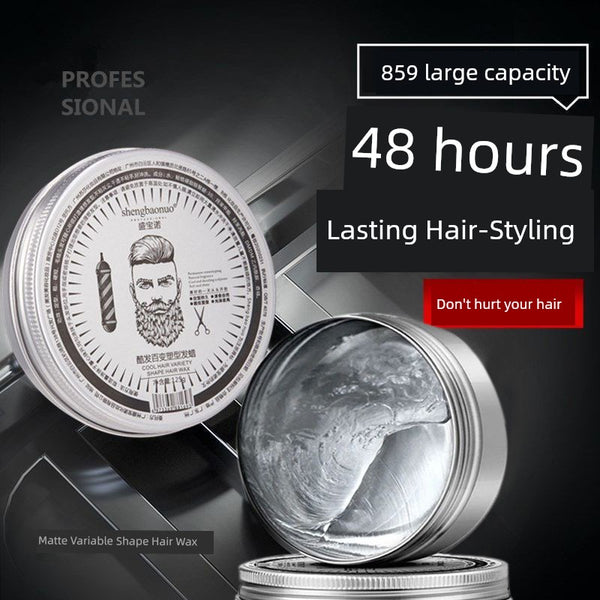 Pomade for Men - Long-Lasting Hair-Styling Cream, Natural & Fluffy, Odorless Hair Oil, Shengbao Nuo Hair Mud