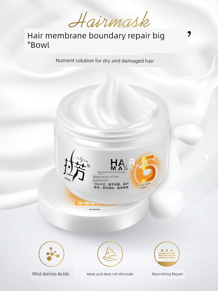 Lafang Non-Steamed Hair Mask 350ml - Hydrating Conditioner for Dry, Damaged Hair, Soft & Repairing