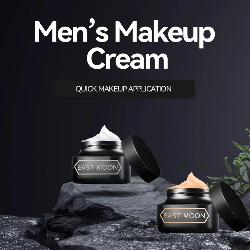 Men's Makeup Cream - Acne Mark Concealer, Hydrating & Moisturizing, Oil Control, Shrink Pores, 50g