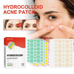 Invisible Acne Pimple Patches - 144pcs, 2 Sizes, Fast Healing