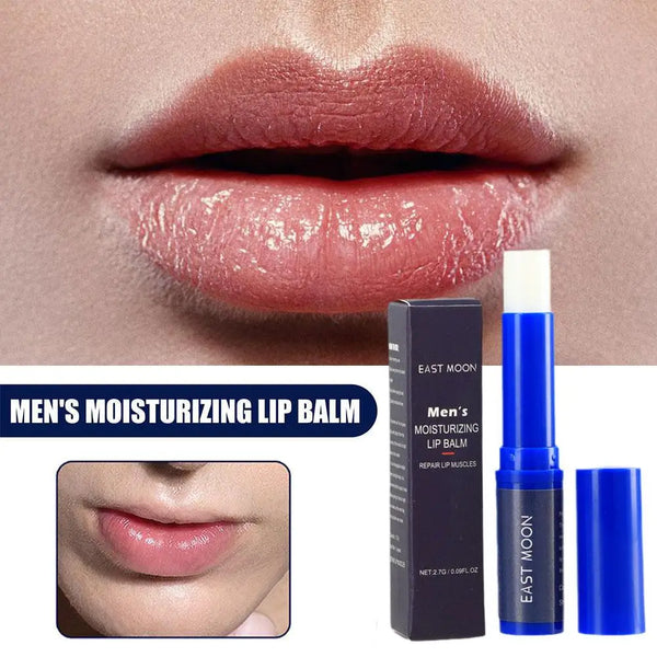 Men's Lip Balm - Moisturizing & Hydrating, Fading Lip Lines, Anti-Cracking, Greasy Skin Removal