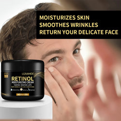 Men's Retinol Face Cream - Wrinkle Removal, Firming, Lifting, Whitening, Brightening, 60g