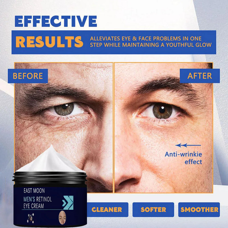 Men's Anti-Wrinkle Eye Cream - Hyaluronic Acid, Anti-Aging, Firming, Fade Eye Bags & Skin Care