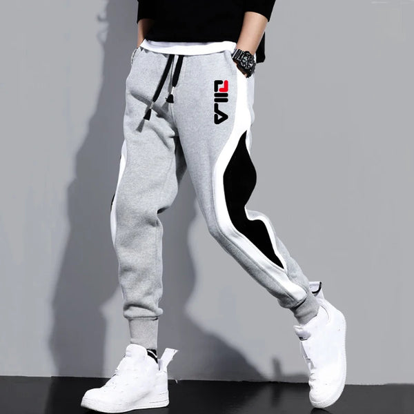 Men's/Women's Casual Sweatpants - Contrasting Colors Essentials Joggers, Black Pants