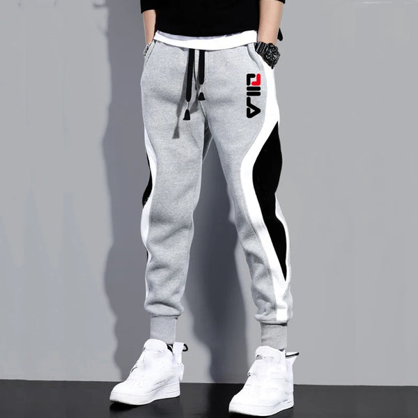 Men's/Women's Casual Sweatpants - Contrasting Colors Essentials Joggers, Black Pants